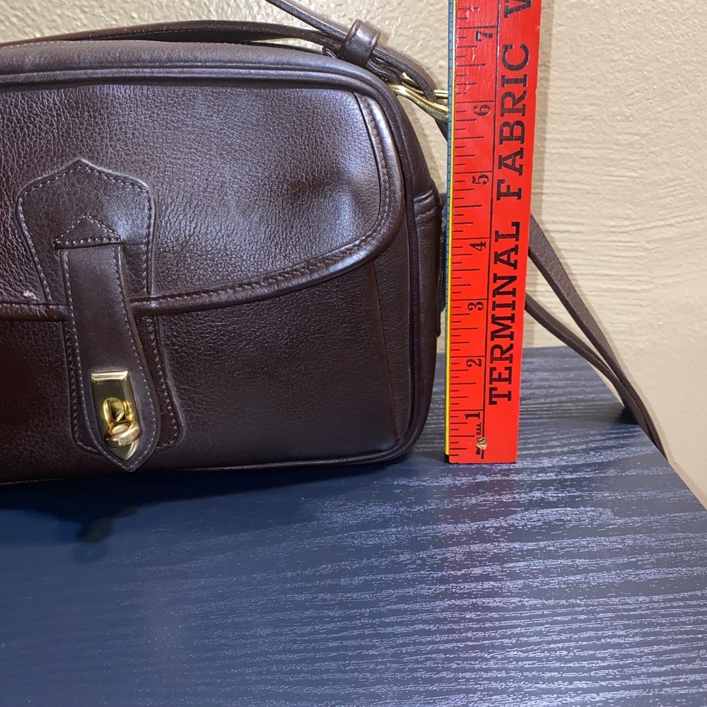 Vintage Dooney&Bourke brown leather crossbody bag - Picture 4 of 12